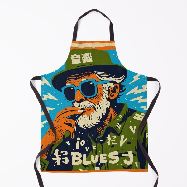 Item preview, Cool Blues Musician Japanese Pop Art Design designed and sold by IAPICTURE.