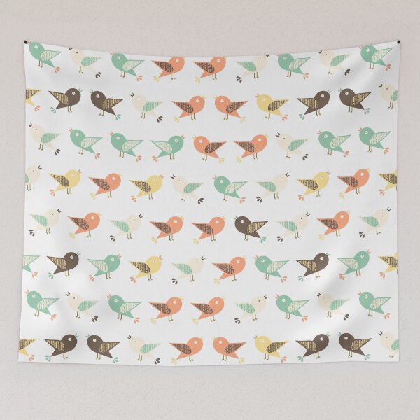Item preview, Assorted birds pattern designed and sold by Gaspar Avila.