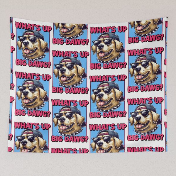 Item preview, What's up big dawg dog 90's meme designed and sold by Captain-Jackson.