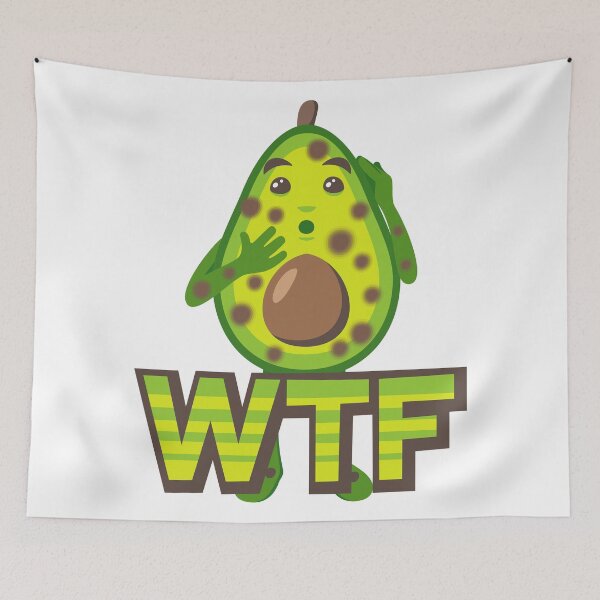 Item preview, JoyPixels™ WTF Avocado Emoji designed and sold by JoyPixels.