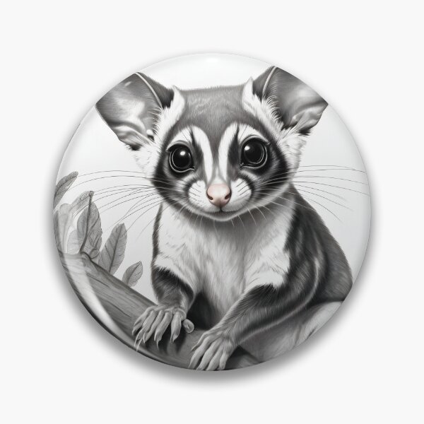 Item preview, Realistic Sugar Glider Pencil Drawing designed and sold by Pencil-Art.