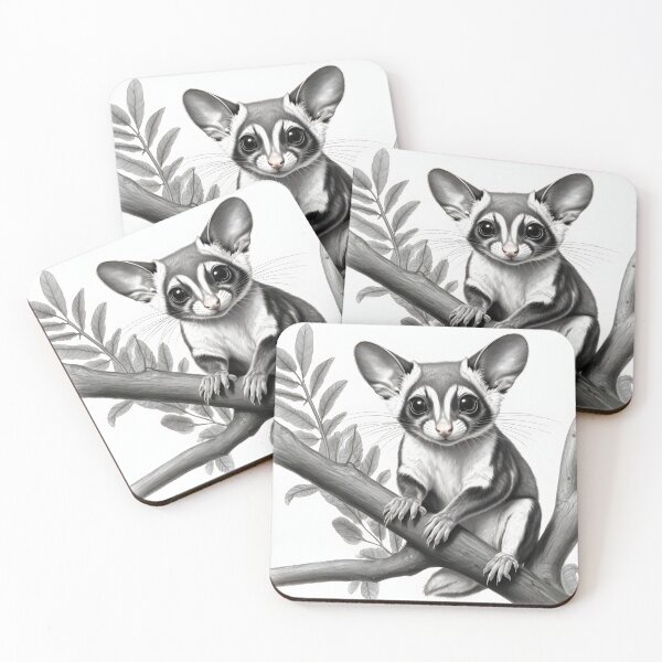 Item preview, Realistic Sugar Glider Pencil Drawing designed and sold by Pencil-Art.