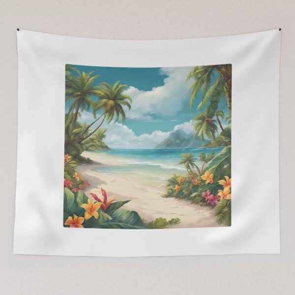 Item preview, Flowers are the music of the ground. From earth's lips spoken without sound – Edwin Curran.  Flowers. Beach. Trees. Palm Trees designed and sold by trintae.