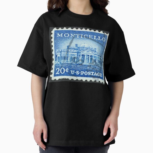 Monticello postage stamp 1956 Oversized T-Shirt