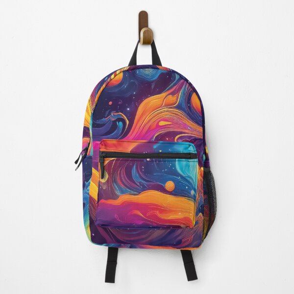 Item preview, Chaotic, swirling galaxies in bold, exaggerated colors, characteristic of Expressionism. designed and sold by HEMRO.