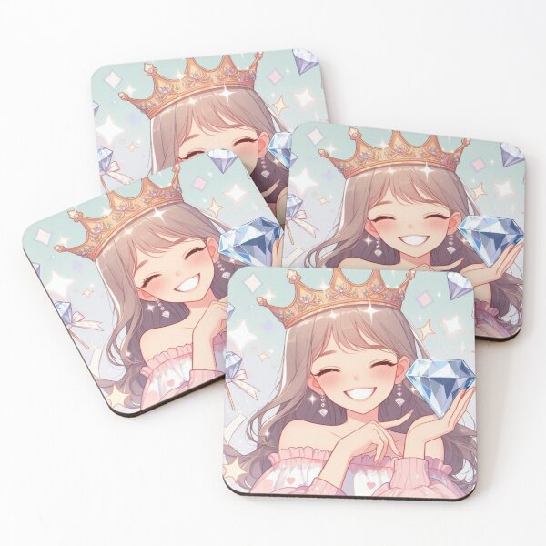 Item preview, Radiant Anime Queen with Sparkling Diamonds designed and sold by Sneh024.