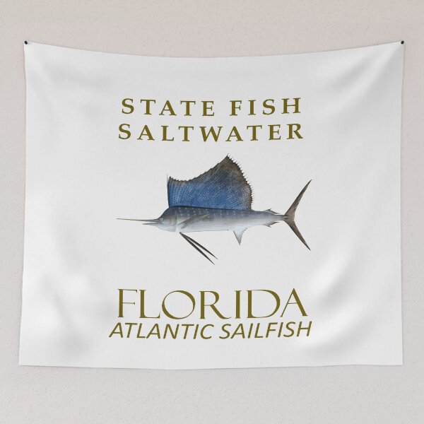 Item preview, Florida Saltwater Fish Atlantic sailfish Design designed and sold by taiche.