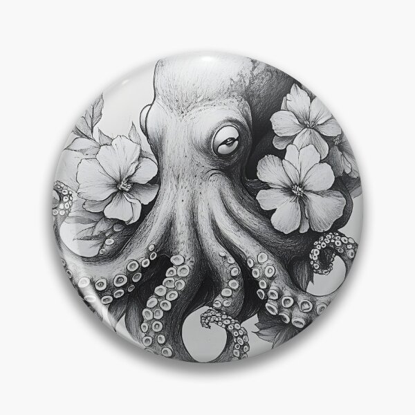 Item preview, Realistic Octopus pencil drawing designed and sold by Pencil-Art.