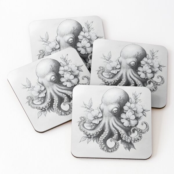Item preview, Realistic Octopus pencil drawing designed and sold by Pencil-Art.