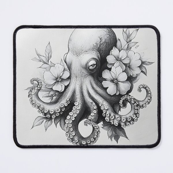 Item preview, Realistic Octopus pencil drawing designed and sold by Pencil-Art.