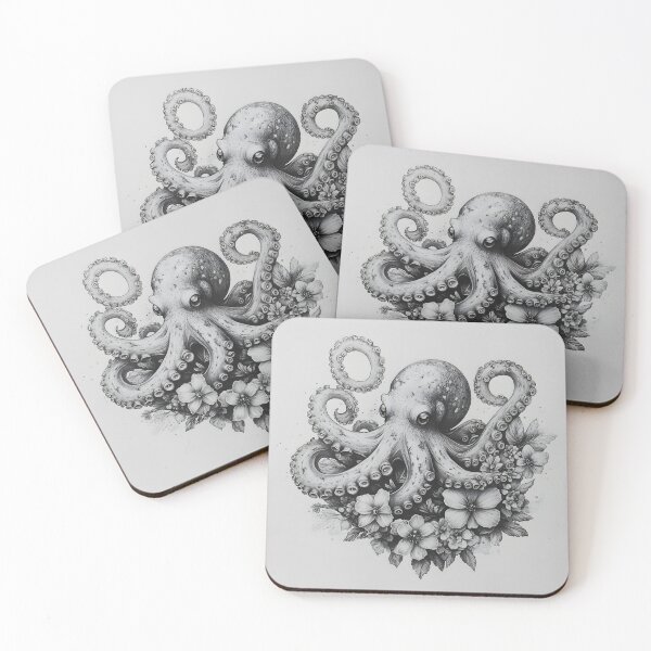 Item preview, Realistic Octopus pencil drawing designed and sold by Pencil-Art.