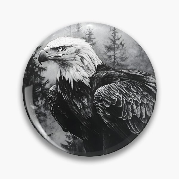 Item preview, Realistic Bald Eagle pencil drawing designed and sold by Pencil-Art.