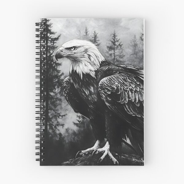 Item preview, Realistic Bald Eagle pencil drawing designed and sold by Pencil-Art.