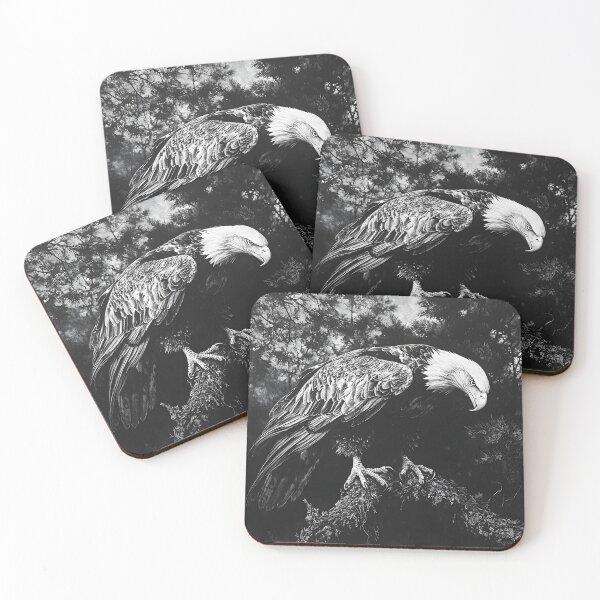 Item preview, Realistic Bald Eagle pencil drawing designed and sold by Pencil-Art.