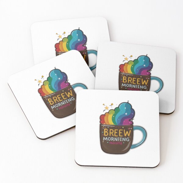 Item preview, Brew Morning Rainbow Cloud Mug Art designed and sold by Spicex2.