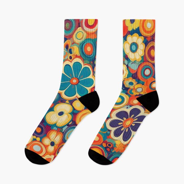 Item preview, Groovy Psychedelic Hippy Trippy Oil Painting Flowers  designed and sold by GrinGalore.