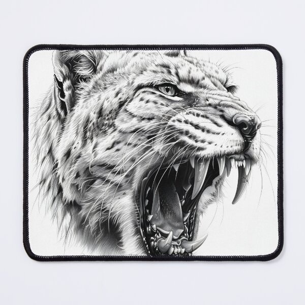 Item preview, Realistic Snow Leopard pencil drawing designed and sold by Pencil-Art.