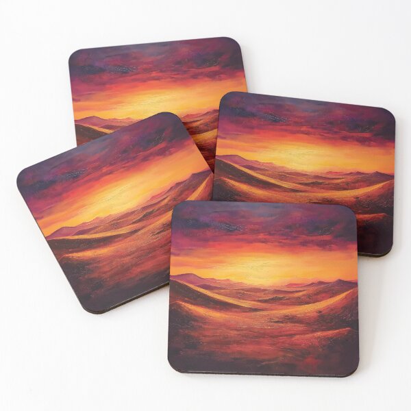 Item preview, A design of the vast desert and the golden dunes reflect the fiery hues of the setting sun. designed and sold by HEMRO.