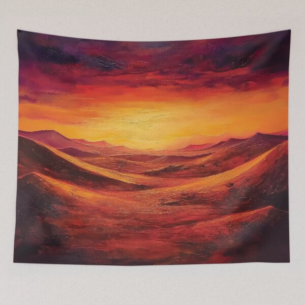 Item preview, A design of the vast desert and the golden dunes reflect the fiery hues of the setting sun. designed and sold by HEMRO.