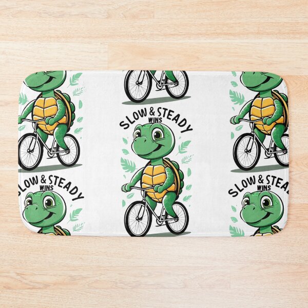 Item preview, turtle on a bicycle designed and sold by HorizonStores.