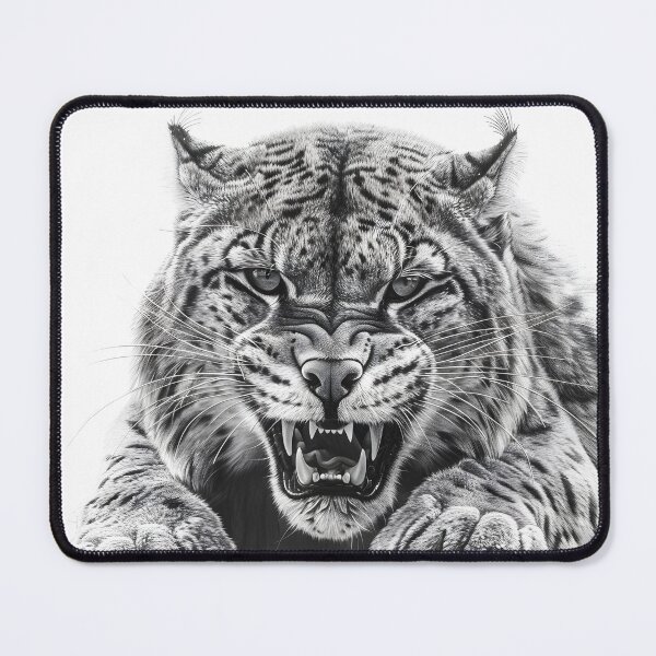 Item preview, Realistic Snow Leopard pencil drawing designed and sold by Pencil-Art.