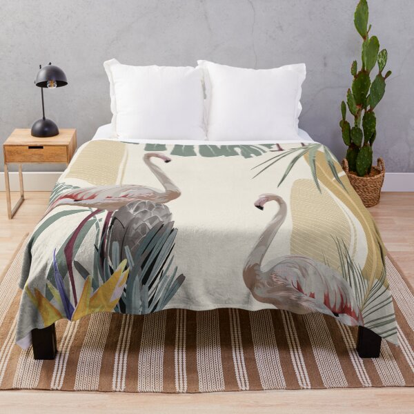 Item preview, Seamless pattern with flamingos and tropical plants and flowers. designed and sold by MatyKotiv.