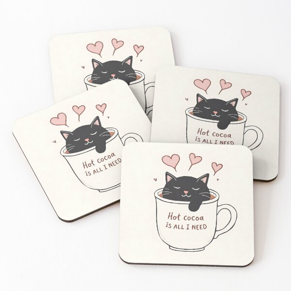 Item preview, Black cat inside a hot cocoa mug designed and sold by StellarHues.