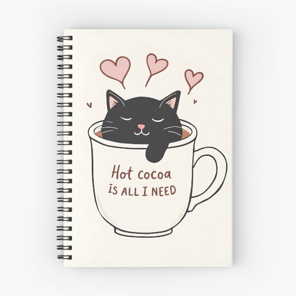 Item preview, Black cat inside a hot cocoa mug designed and sold by StellarHues.