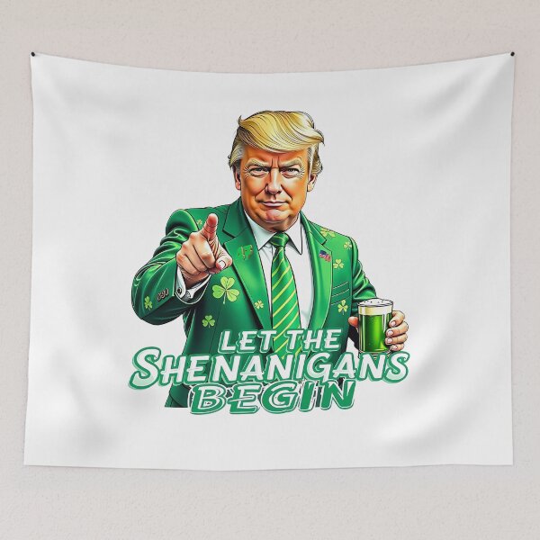 Item preview, Let The Shenanigans Begin - Funny Trump St Pattys Day  designed and sold by SnarkoClothes.