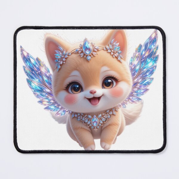 Item preview, Celestial Majesty: The Jewel-Encrusted Winged Dog designed and sold by petloverheaven.