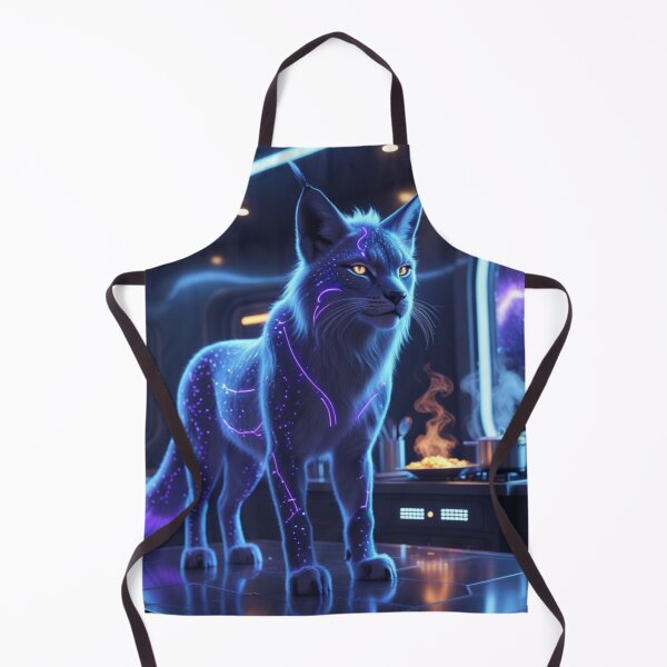Item preview, Futuristic Lynx In High-Tech Alien Kitchen designed and sold by Dream Output .