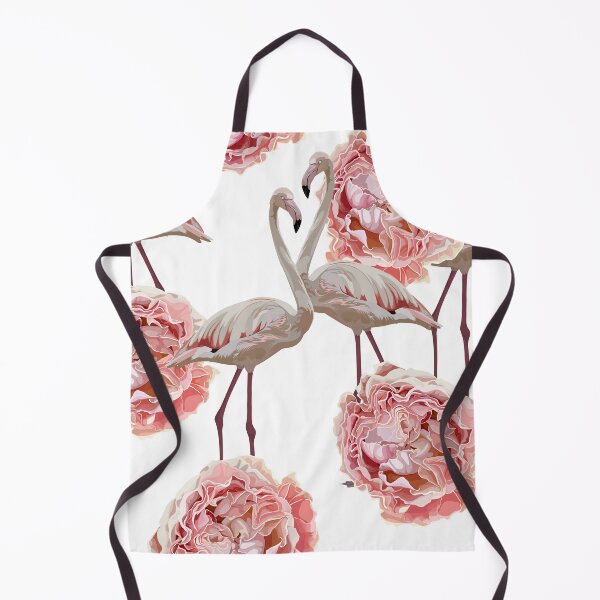 Item preview, Seamless pattern with flamingos and pink garden roses. designed and sold by MatyKotiv.