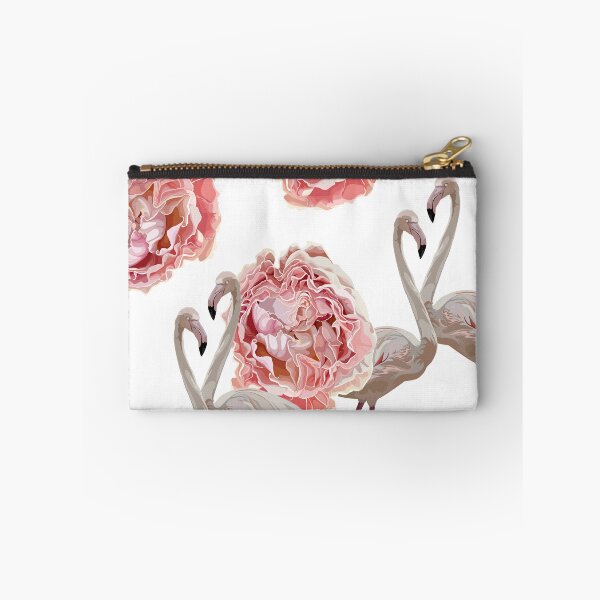 Item preview, Seamless pattern with flamingos and pink garden roses. designed and sold by MatyKotiv.