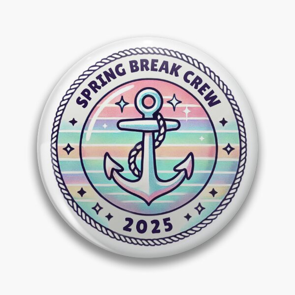 Item preview, Spring Break Crew, Fishermen Aesthetic, Nautical Springbreak Vibes, Lighthouse Anchor Clipart Rainbow Design designed and sold by matchakpop.