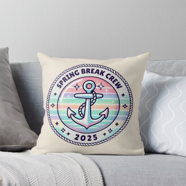 Item preview, Spring Break Crew, Fishermen Aesthetic, Nautical Springbreak Vibes, Lighthouse Anchor Clipart Rainbow Design designed and sold by matchakpop.