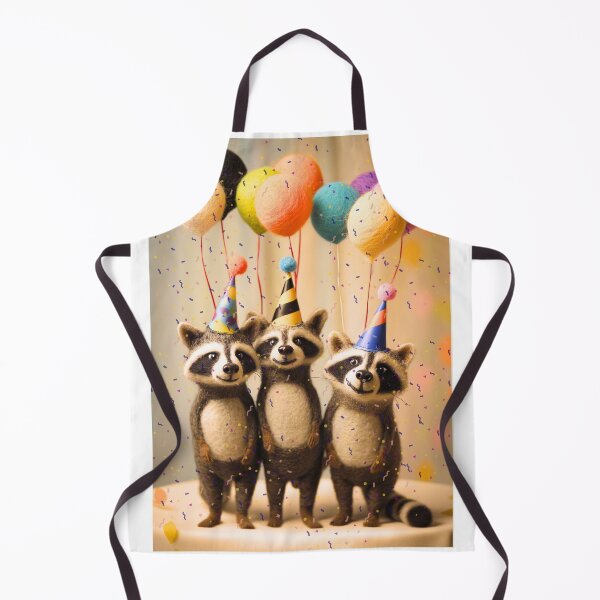 Item preview, Felted Raccoon Party Design designed and sold by TringTringCards.