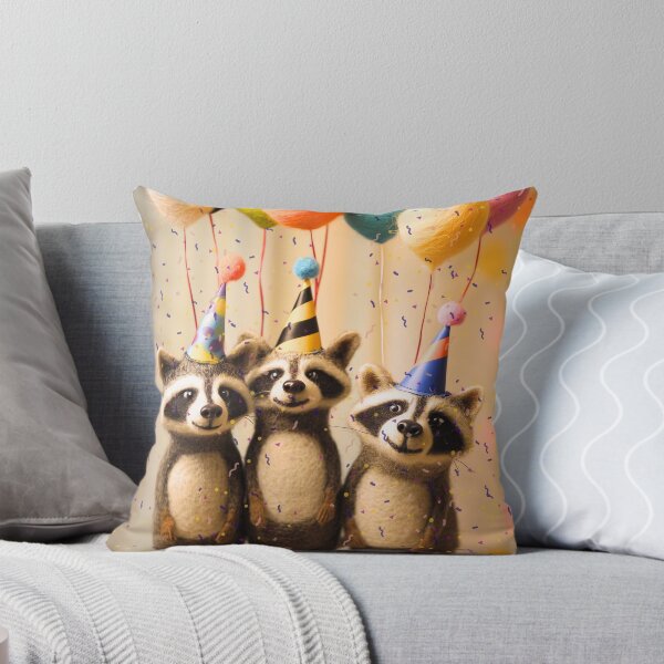 Item preview, Felted Raccoon Party Design designed and sold by TringTringCards.