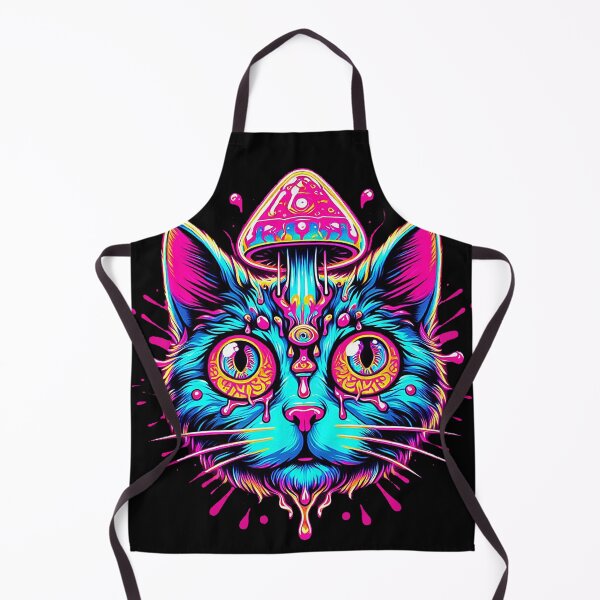 Item preview, psychedelic cat designed and sold by vecturno.