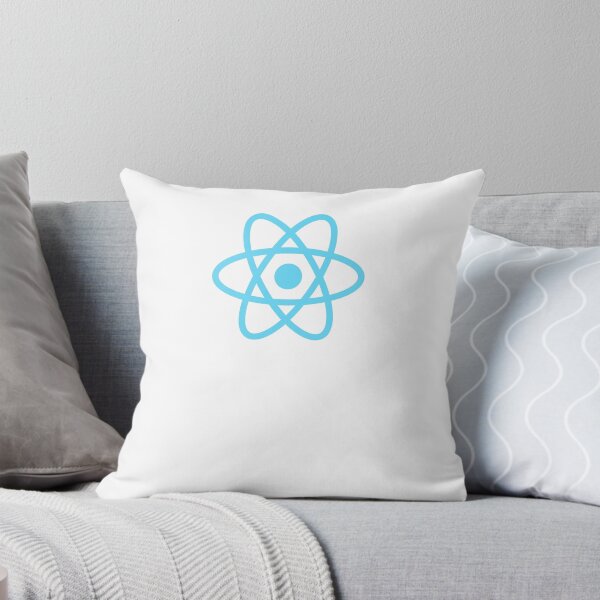 Item preview, White Blue React.js Sweatshirt Logo Text/Word designed and sold by Rainwater Merch.