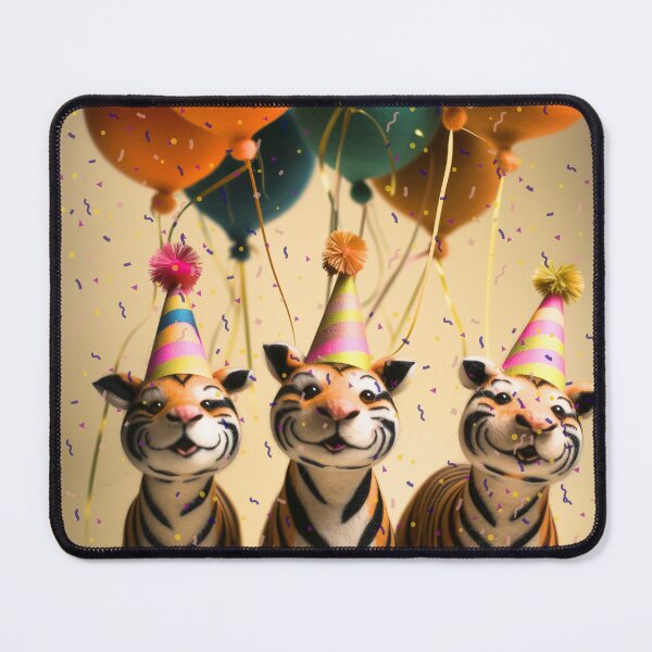 Item preview, Felted Tiger Party Design designed and sold by TringTringCards.