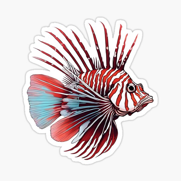 Artikel-Vorschau von Roter Feuerfisch, designt und verkauft von CreatureZDesign.