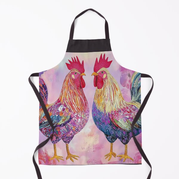 Item preview, gay roosters designed and sold by KrokoShop.