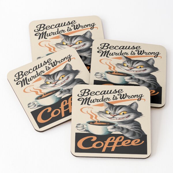 Item preview, Because Murder Is Wrong Coffee designed and sold by FanaticB.
