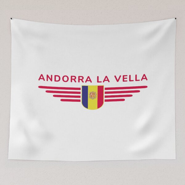 Item preview, Andorra La Vella fan t-shirt design designed and sold by ElvisU.