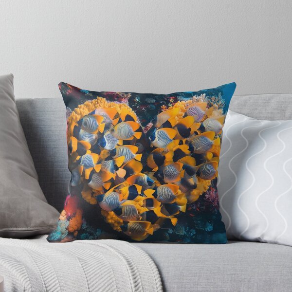 Item preview, Beautiful angelfish school in the shape of a heart designed and sold by dcrc.