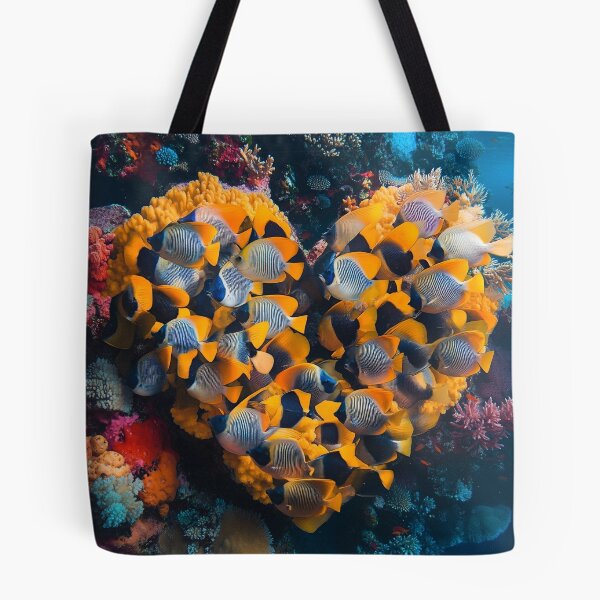Item preview, Beautiful angelfish school in the shape of a heart designed and sold by dcrc.