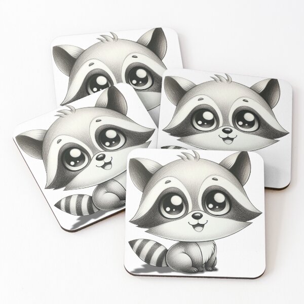 Item preview, racoon designed and sold by QuanntixArt.