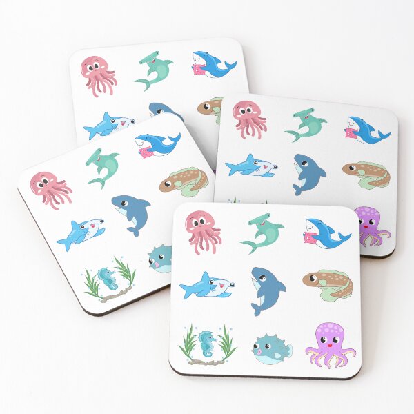 Item preview, Enchanted sea beings swimming wild and free designed and sold by huape.