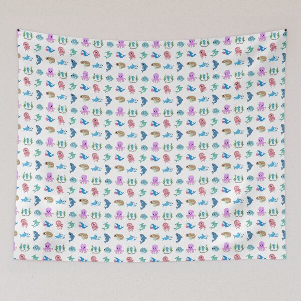 Item preview, Enchanted sea beings swimming wild and free designed and sold by huape.