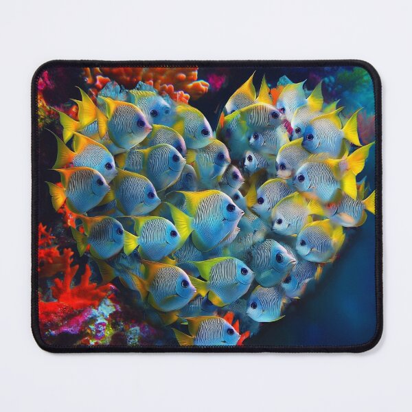 Item preview, beautiful angelfish school in the shape of a heart designed and sold by dcrc.